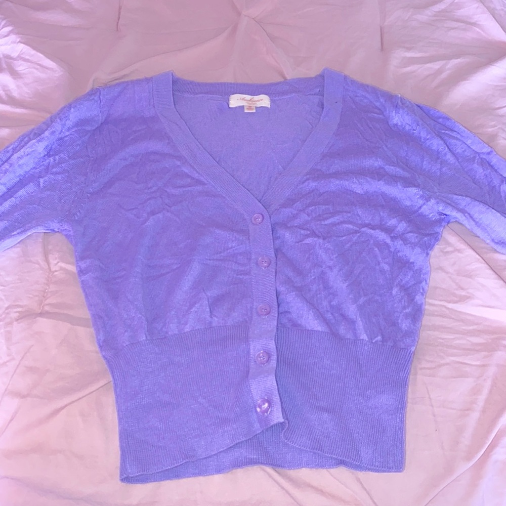 Purple y2k sweater top